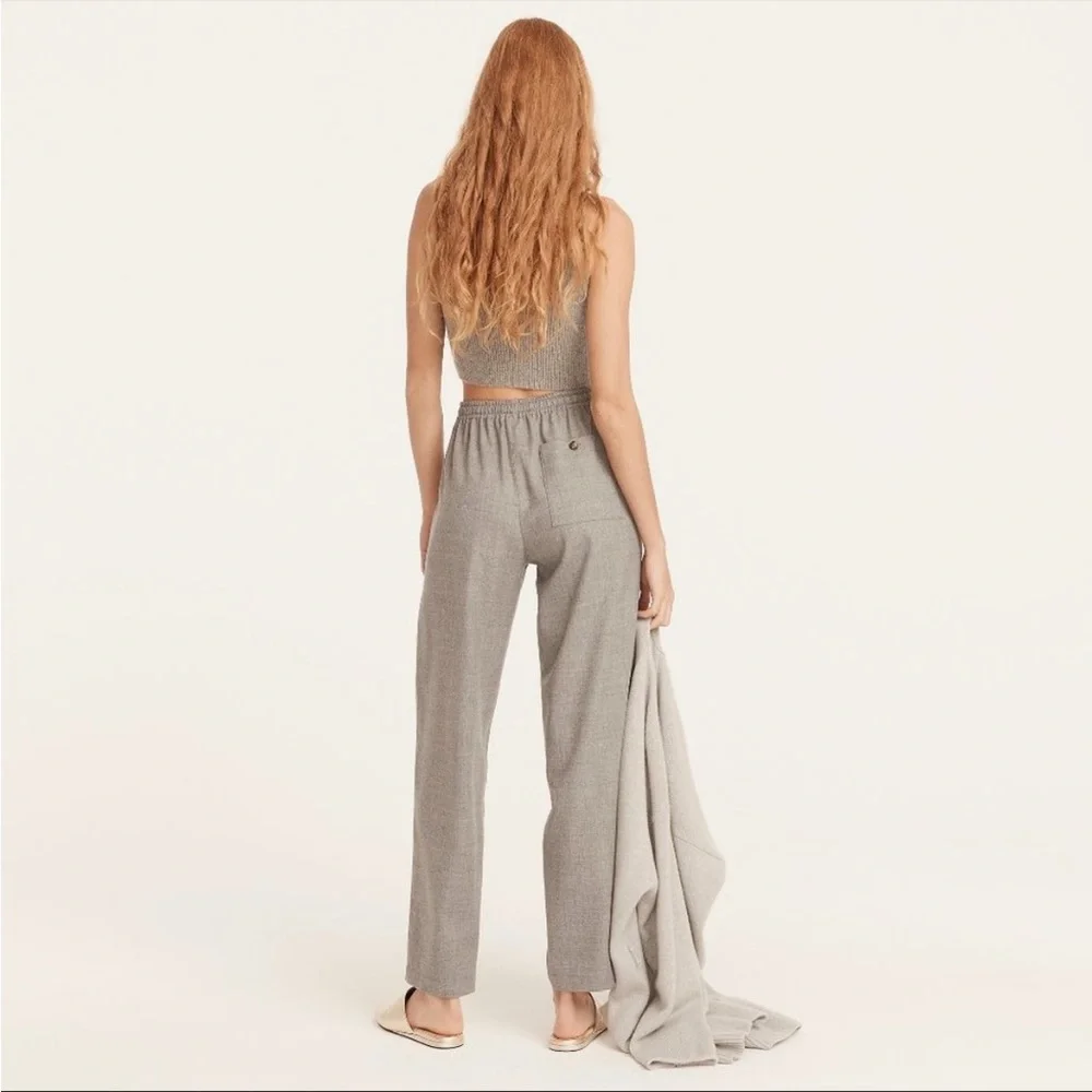 J. Crew Tie Waist Straight Leg Pant Size 8